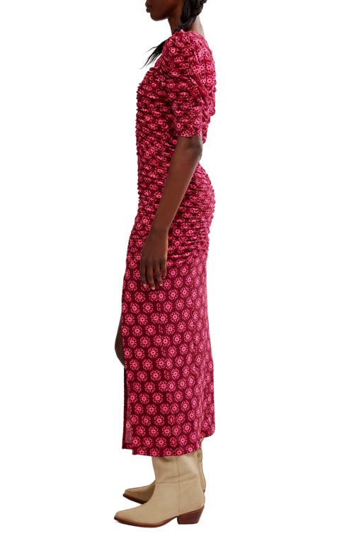 FREE PEOPLE FREE PEOPLE BRIELLA FLORAL SIDE SLIT DRESS