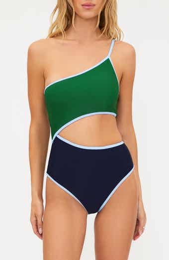 Liora Colorblock Rib One-Piece Swimsuit
