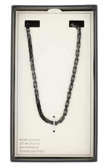 NORDSTROM RACK Men's Waterproof Interlocked Chain Link Necklace