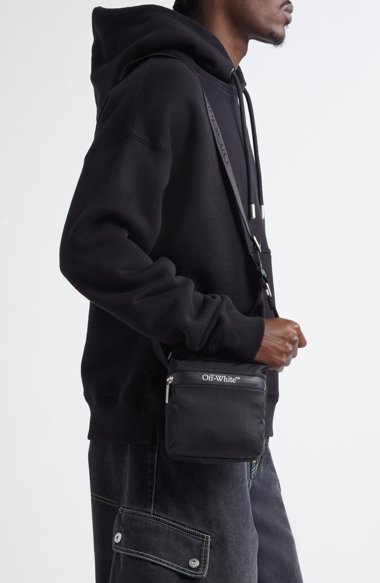 Off-White Outdoor Nylon Crossbody Bag, Alternate, color,