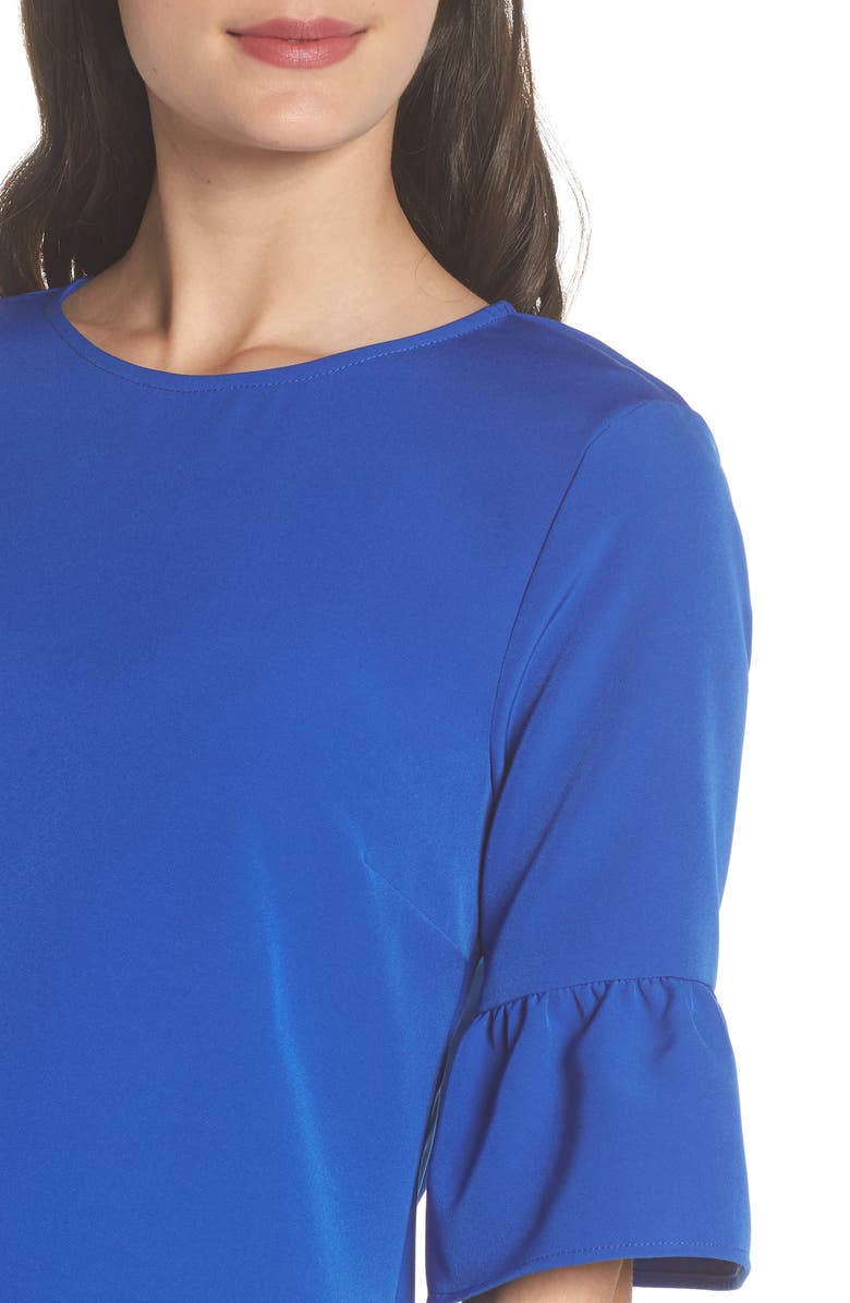 Charles Henry Bell Sleeve Shift Dress, Alternate, color,