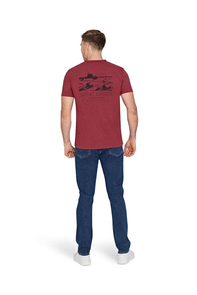 MF Field Back Print T-Shirt, Alternate, color, Claret