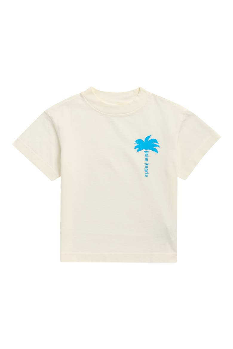 Kids' The Palm Graphic Tee, Main, color, BUTTER BLUE FLUO