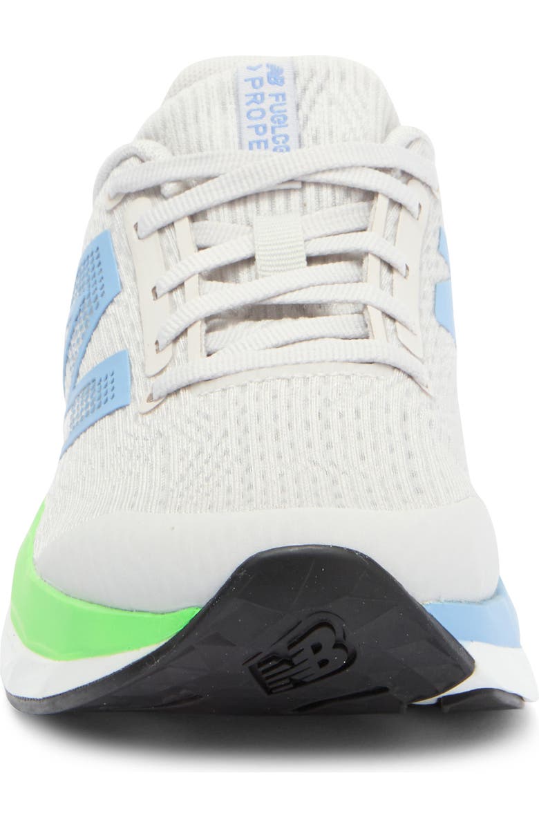 New Balance Kids' FuelCell Propel v5 Running Shoe, Alternate, color, Grey Matter/ Electric Sky