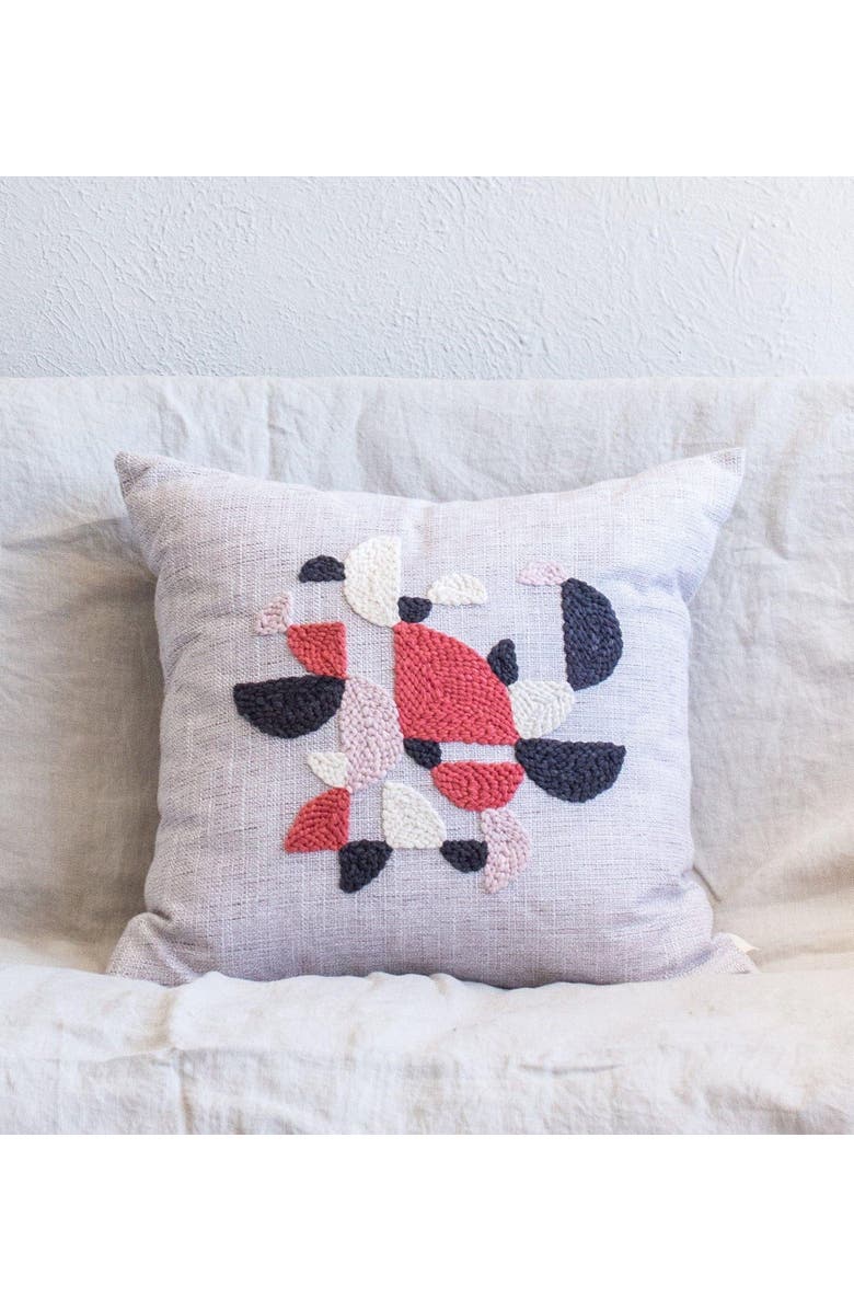 kanju Interiors Indilinga Throw Pillow - with Insert, Alternate, color, Natural