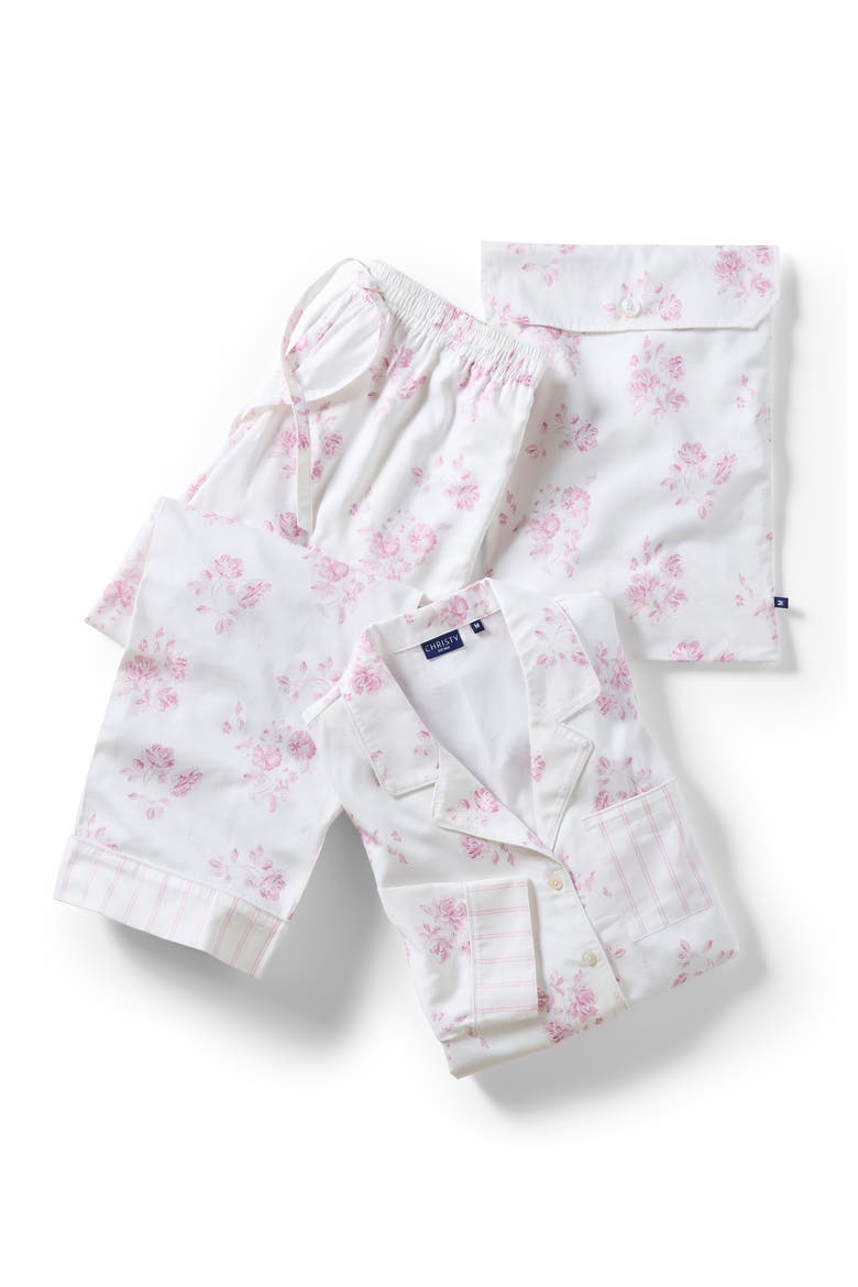 Luxury Sateen Pyjamas, Alternate, color, Pink