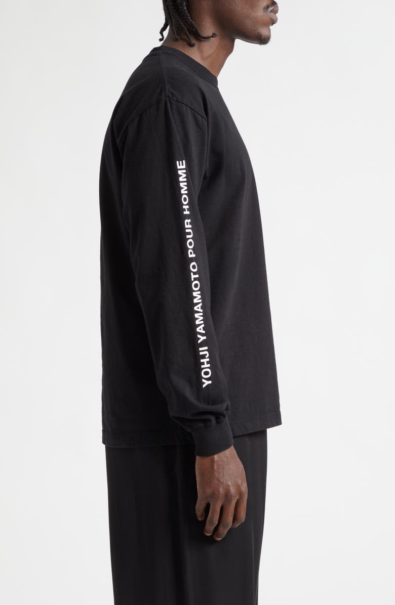 Yohji Yamamoto x NEIGHBORHOOD Long Sleeve Logo Graphic T-Shirt, Alternate, color, Black