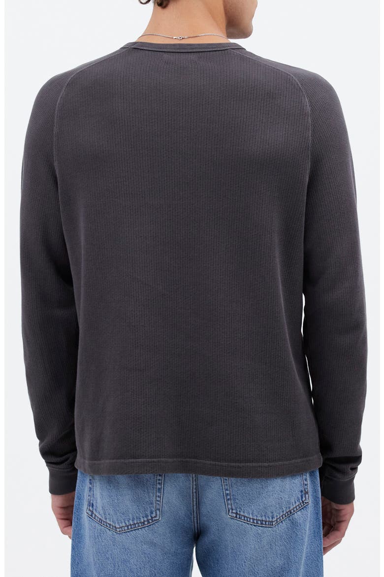 Textured Long Sleeve T-Shirt, Alternate, color, COAL