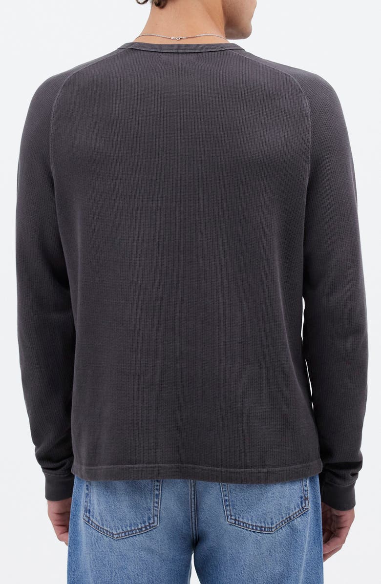 Madewell Textured Long Sleeve T-Shirt, Alternate, color, Coal