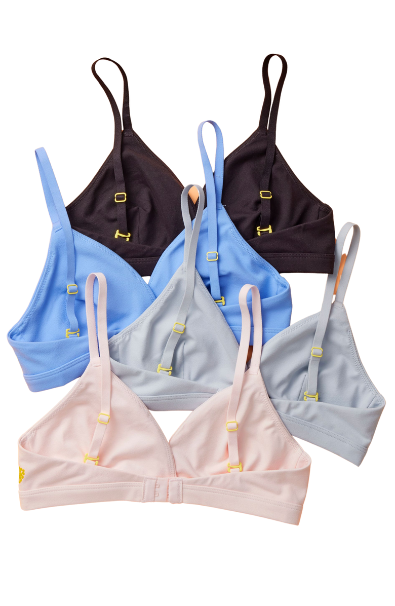 Yellowberry Butter Triangle Bra, Alternate, color, Starry Night