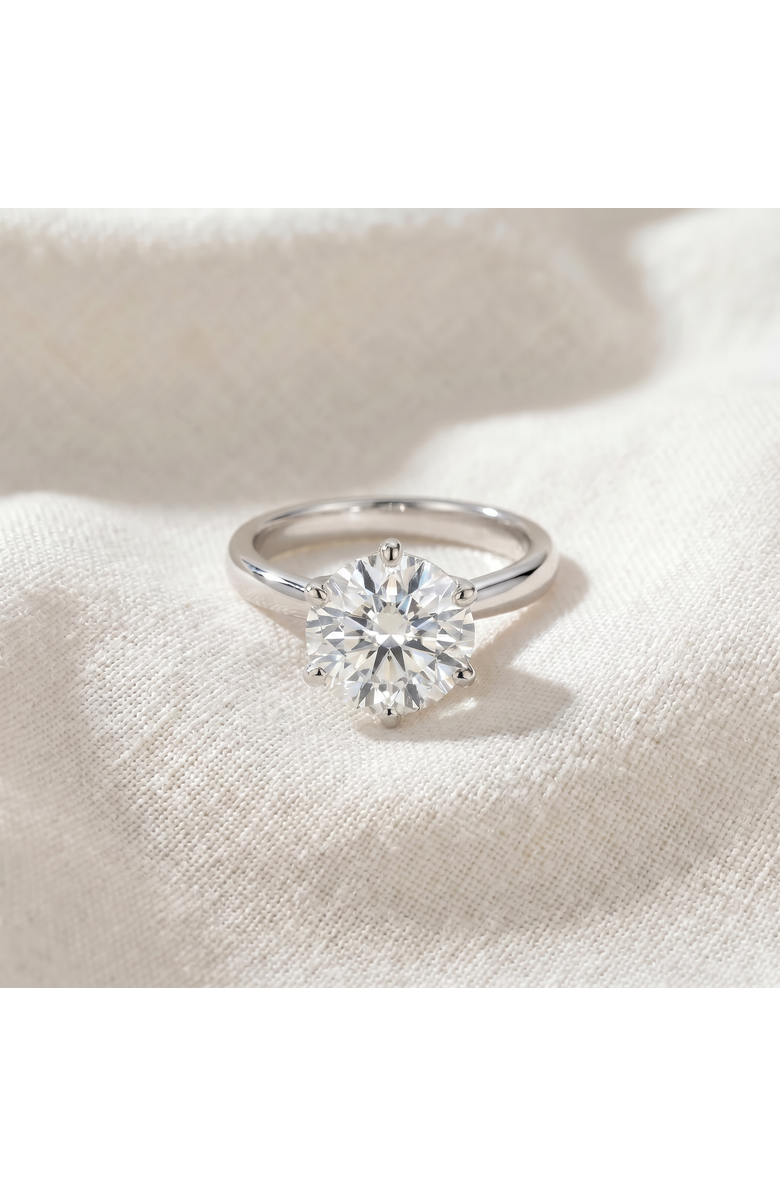 Bliss Diamond VS 2 1/2CT Lab Grown Diamond 6-Prong Solitaire Engagement Ring 14k Gold, Alternate, color, 14K White Gold