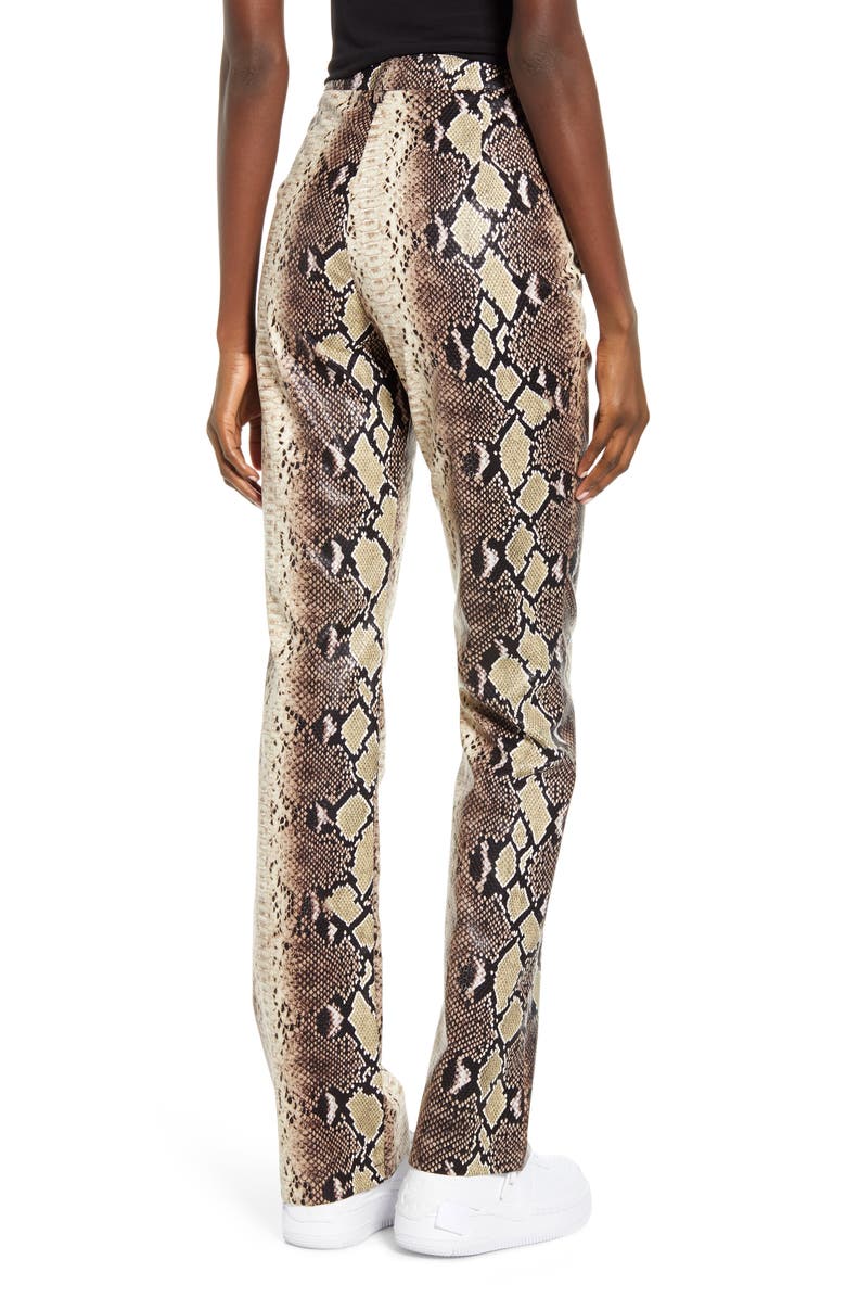 I.AM.GIA Brandy Snakeskin Print High Waist Pants, Alternate, color, 