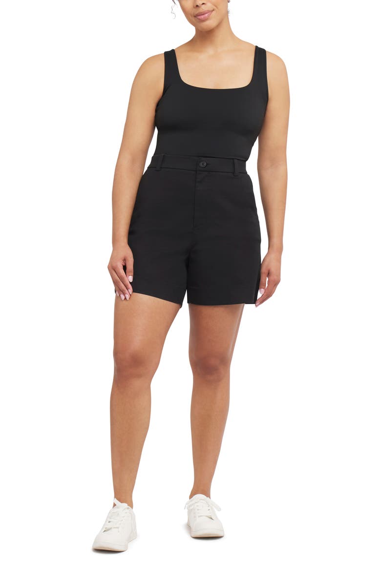 SPANX<sup>®</sup> SPANXsupersmooth<sup>™</sup> Stretch Twill Shorts, Alternate, color, Classic Black