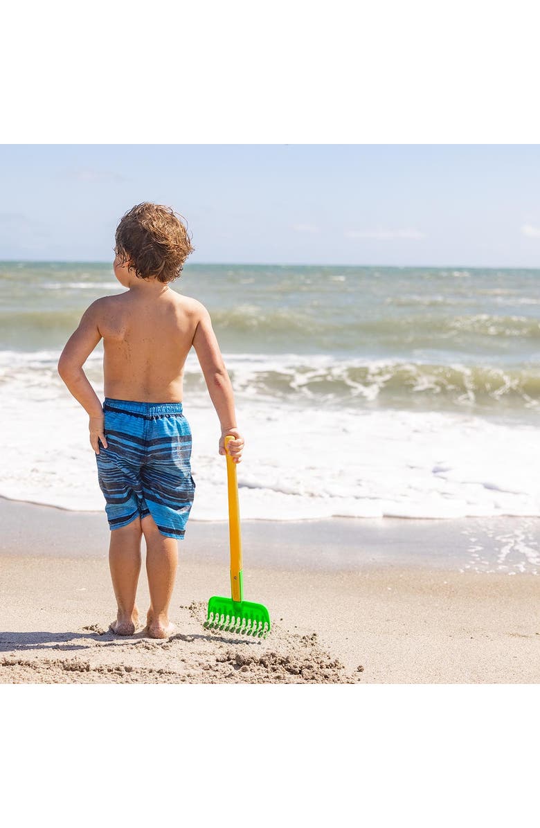 SPIELSTABIL Kids Garden Tools - Long Handled Garden Rake, Sand Box Toys and Toddler Gardening Tools for Ages 2-4, Made in Germany, Alternate, color,