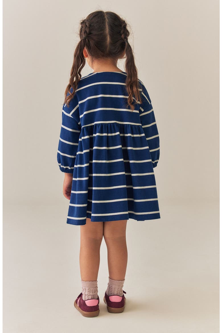 Kids' Character Stripe Cotton Jersey Dress, Alternate, color, BLUE