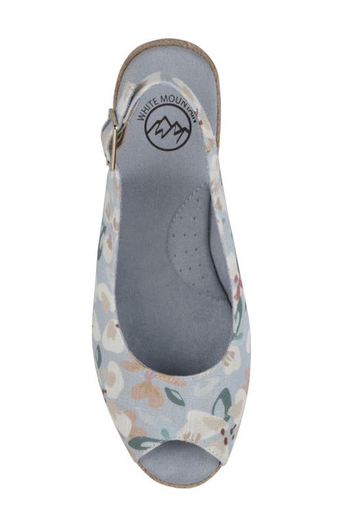 WHITE MOUNTAIN FOOTWEAR WHITE MOUNTAIN FOOTWEAR MAIZE SLINGBACK WEDGE SANDAL