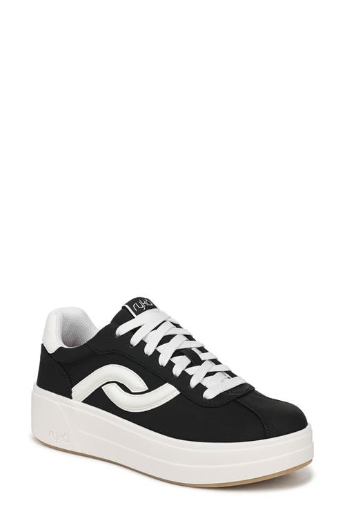 Ryka Women's Viv Max Lace Up Platform Sneakers In Black