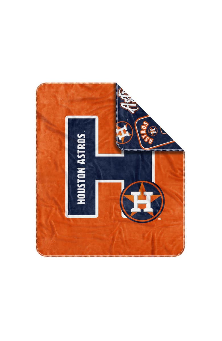 LOGO BRANDS Houston Astros 50" x 60" Dream Weave Throw Blanket, Alternate, color, Navy