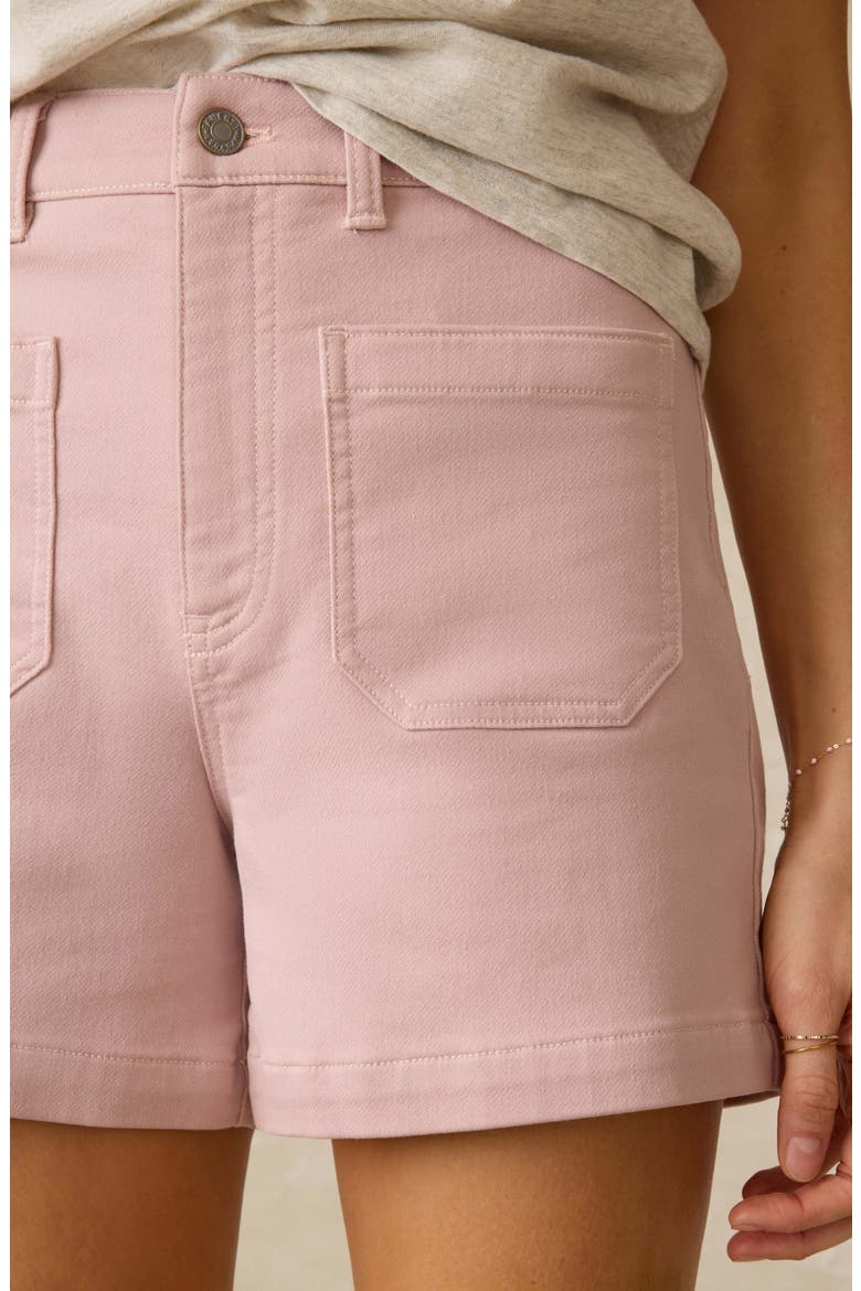 Stretch Terry Patch Pocket Shorts, Alternate, color, SPRING QUARTZ