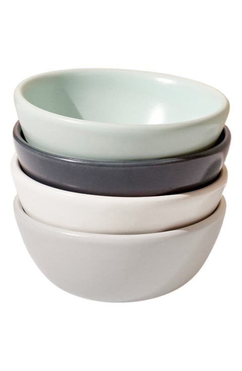 Set of 4 Stoneware Mini Bowls