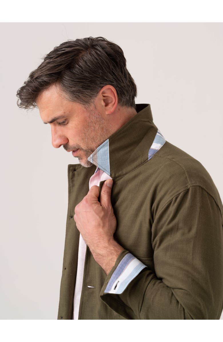 Koy Clothing Cotton Shirt Jacket, Alternate, color, Olive