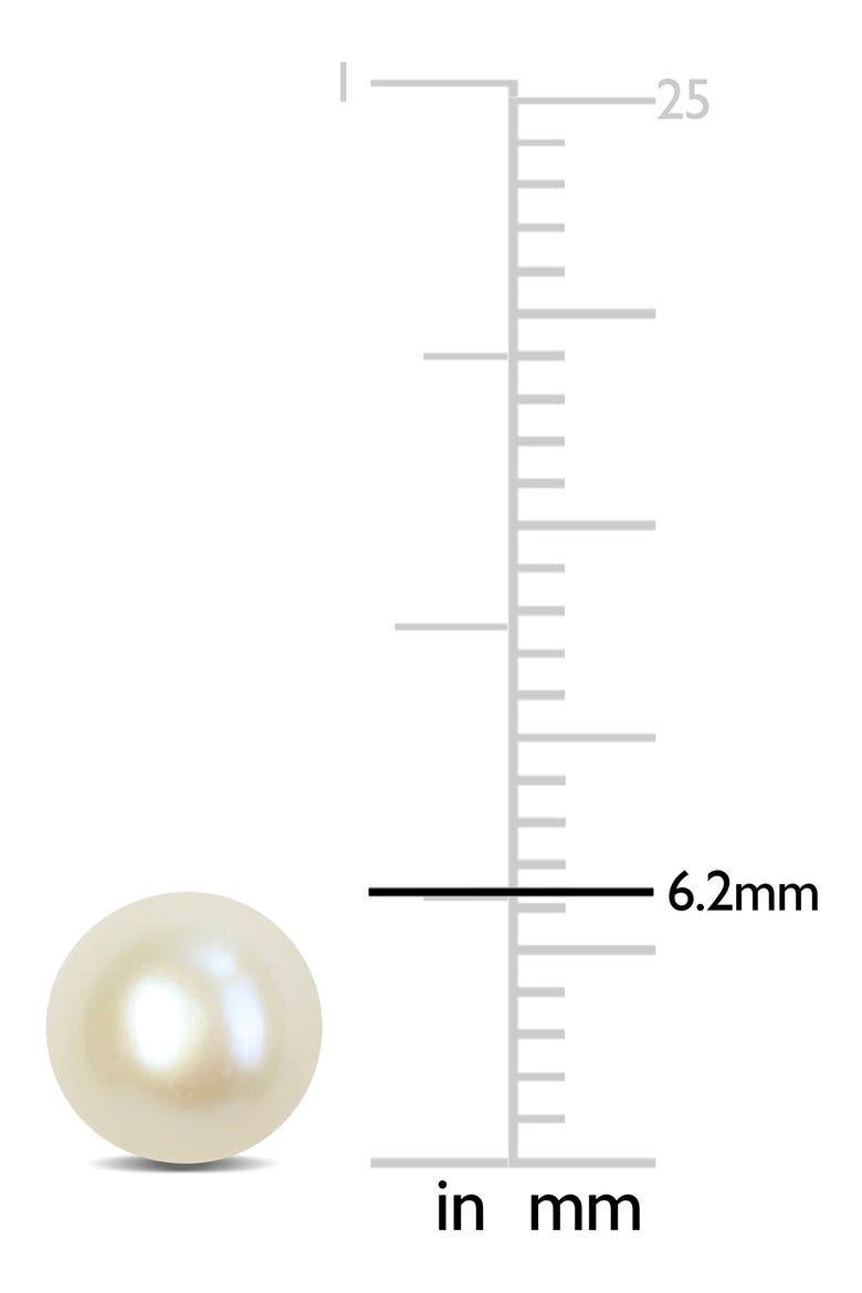 Sterling Silver Cultured Pearl Stud Earrings, Alternate, color, SILVER