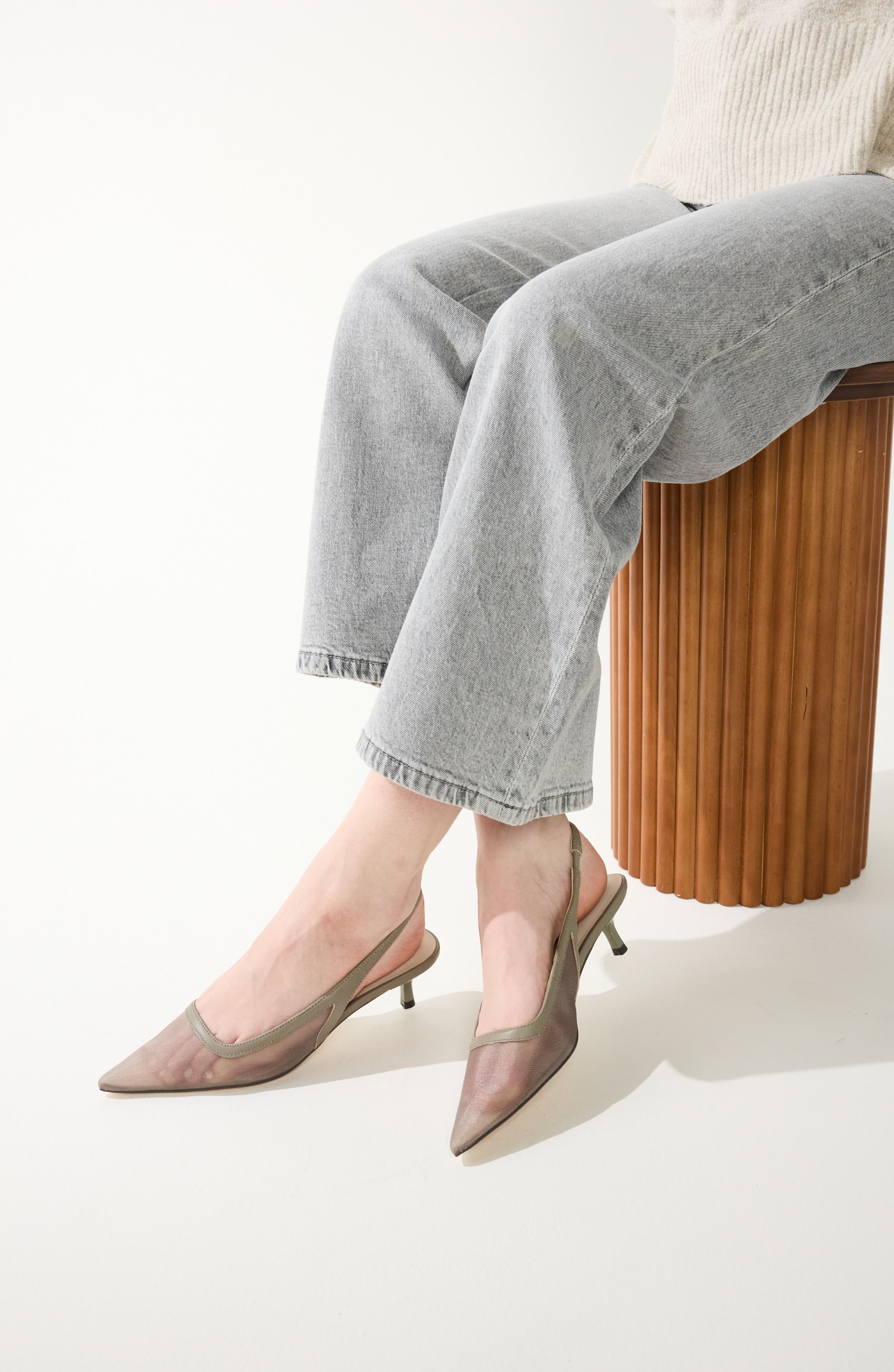 Yosi Samra Delilah Slingback Pump, Alternate, color, Taupe