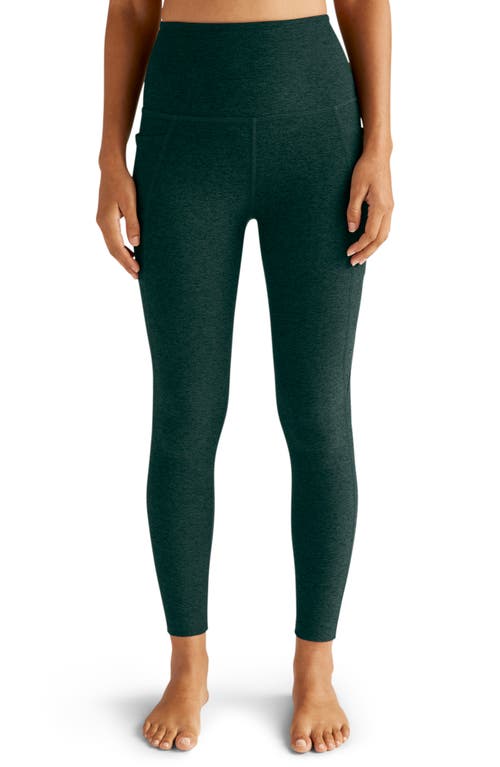 Beyond Yoga Everyday Space Dye High Waist Pocket Leggings In Blue