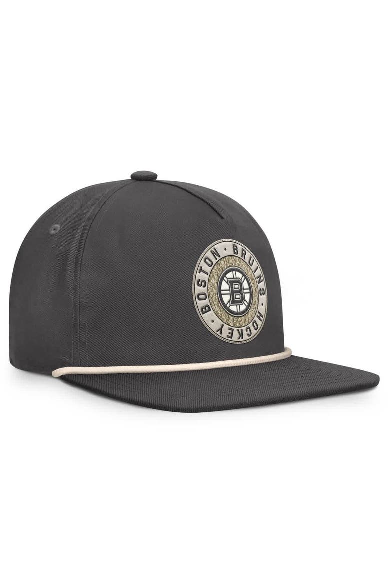 Men's Fanatics Charcoal Boston Bruins Closer Adjustable Hat, Alternate, color, Charcoal