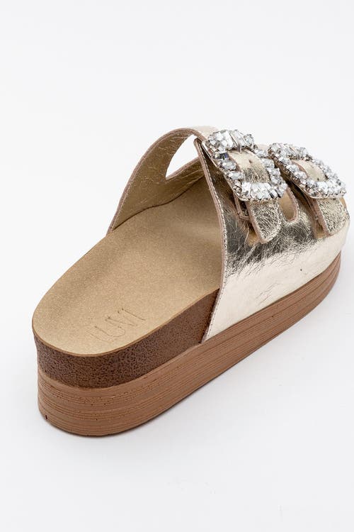 Forever & Always Shoes Polacca Leather Slide Sandal