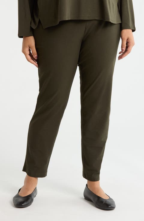 Slim Knit Ankle Pants