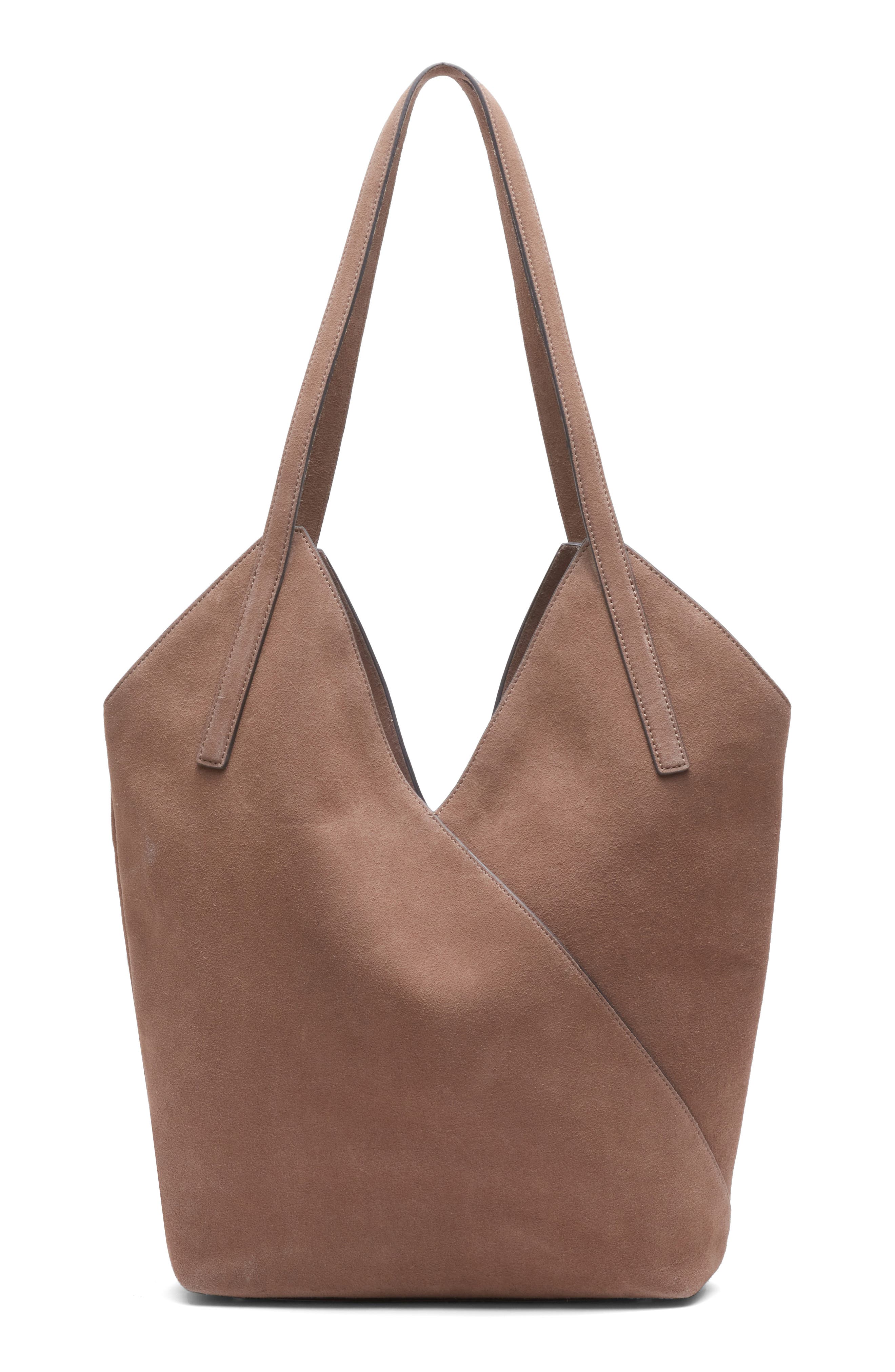 rag & bone Alix Suede Tote, Alternate, color, Clay