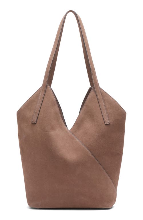 Rag & Bone Small Alix Carryall Suede Tote In Brown