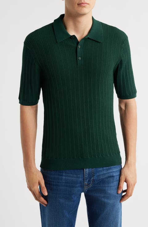 『Wax London』 ポロシャツ SS24-KNT-NPL-BAR-GRN Men's Wax London Polo Shirts | Nordstrom