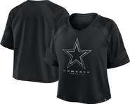 FANATICS Women's Fanatics Black Dallas Cowboys Oversized Raglan V-Neck Blackout Fashion Jersey