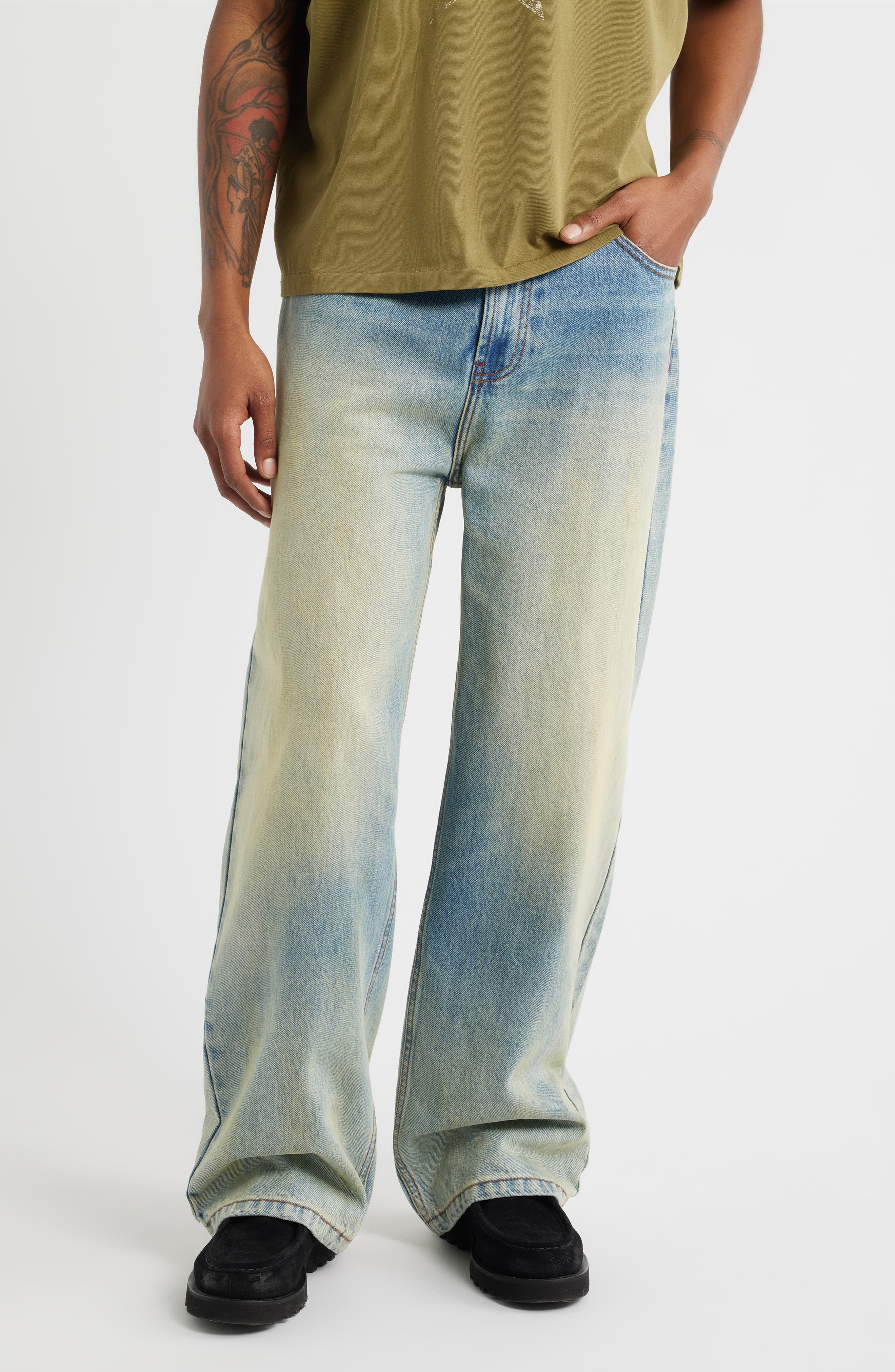 Nonstretch Baggy Jeans - image 3