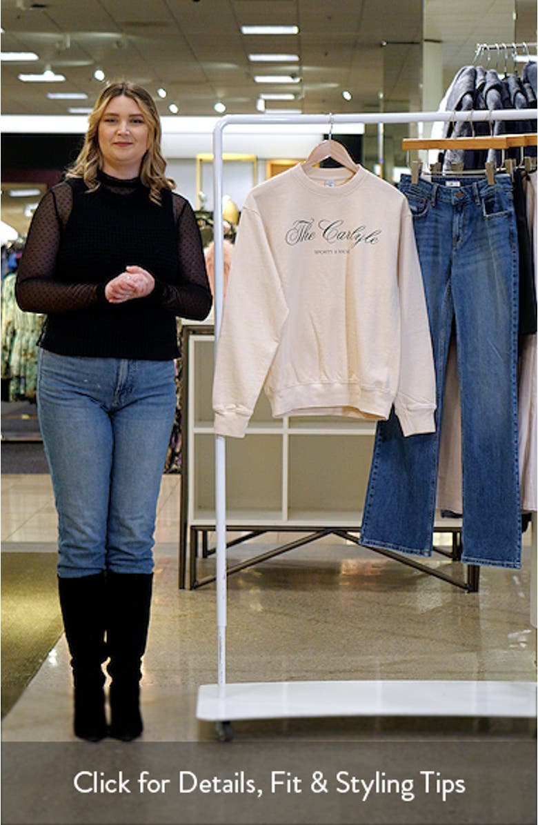 x The Carlyle Hotel Graphic Sweatshirt, sales video thumbnail