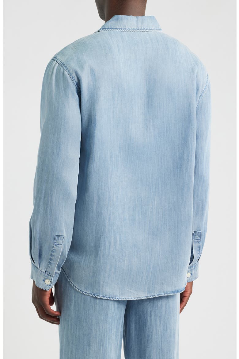 Featherweight Denim Button-Up Shirt, Alternate, color, LIGHT WASH