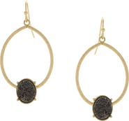 OLIVIA WELLES Cynthia Hoop Drop Earrings