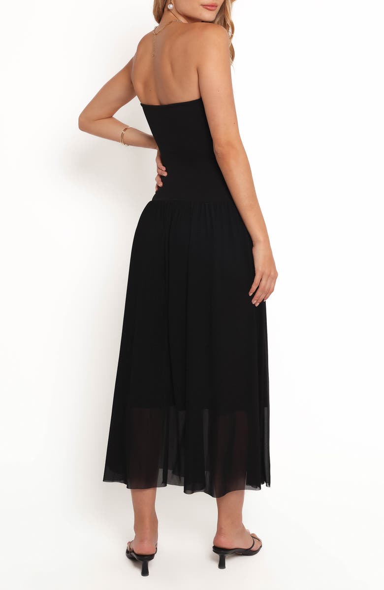 Petal & Pup Caitie Strapless Sundress, Alternate, color, Black