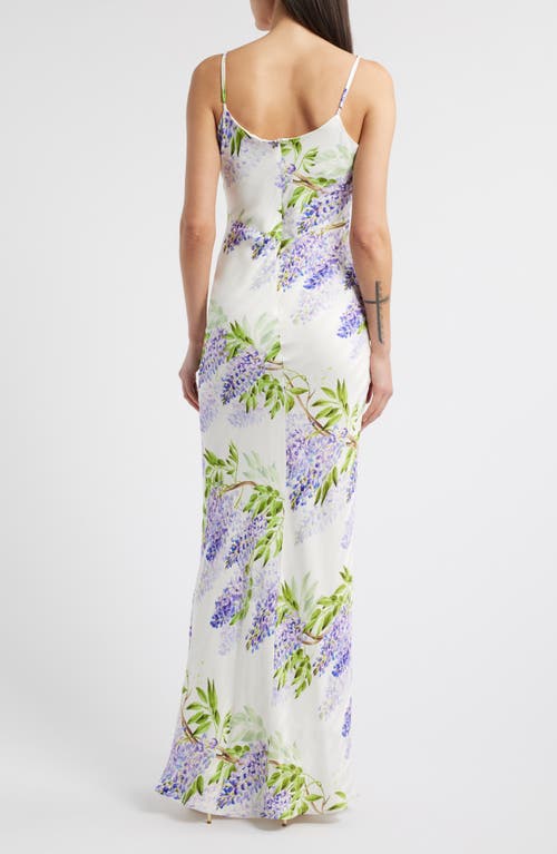 Sonya Moda Juliette Floral Maxi Slipdress In Wisteria