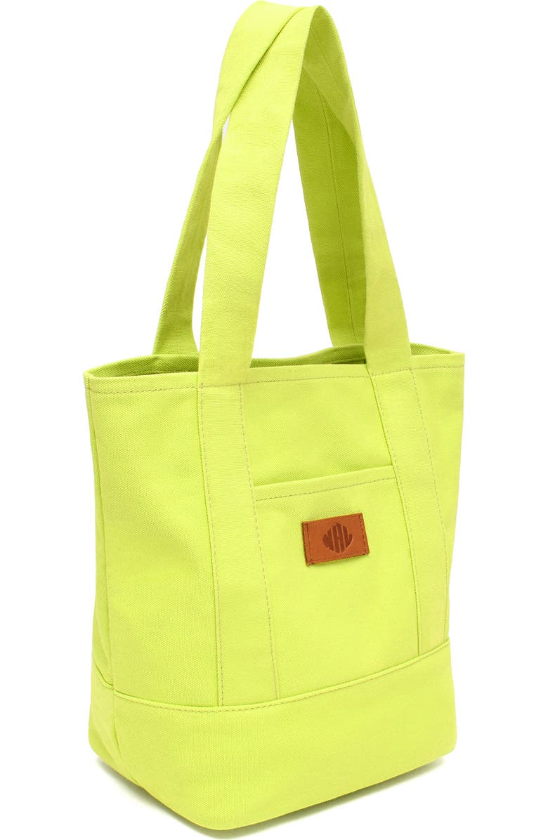 New Amsterdam Leatherworks Medium Kylee Canvas Tote, Alternate, color, Citron