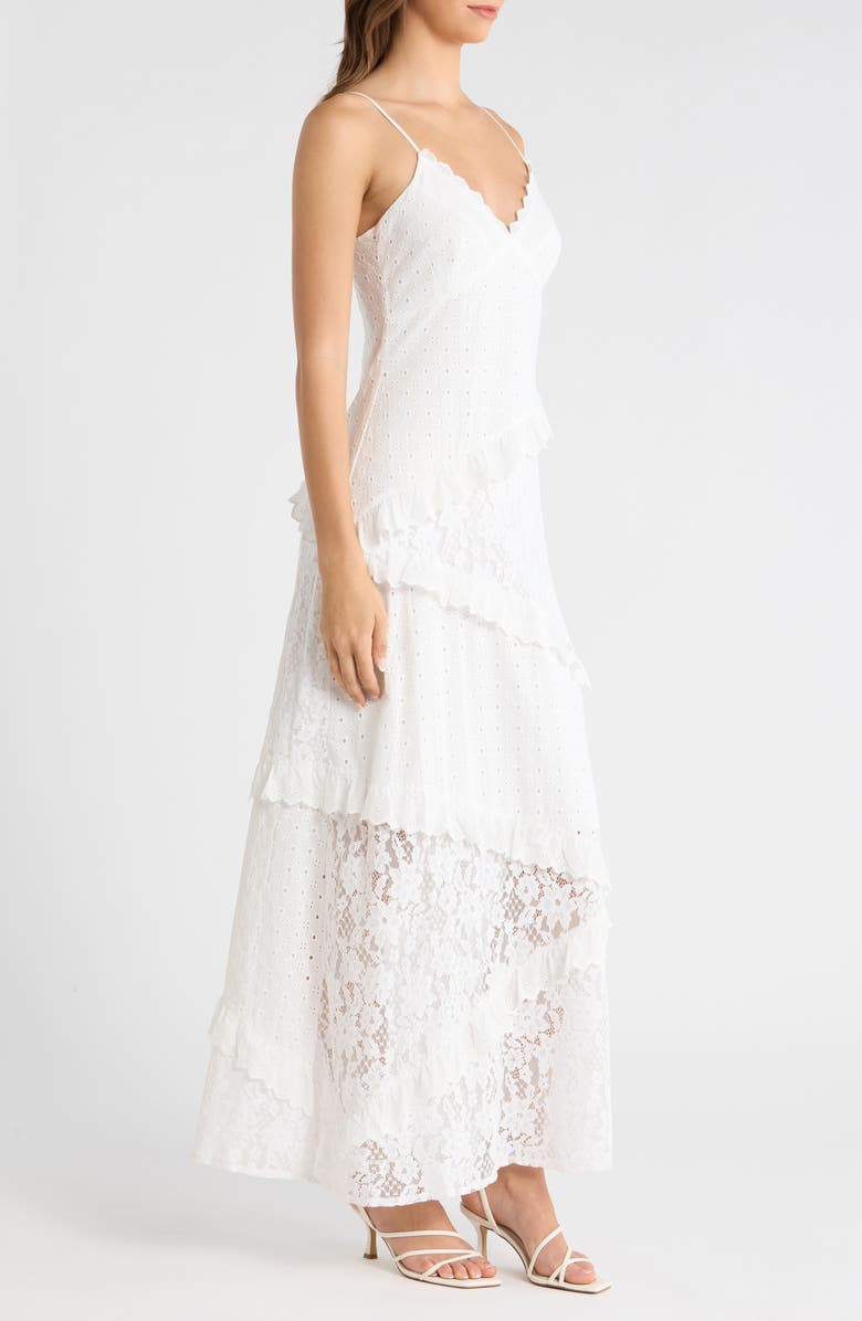 Steve Madden Giah Lace Maxi Slipdress, Alternate, color, Antique