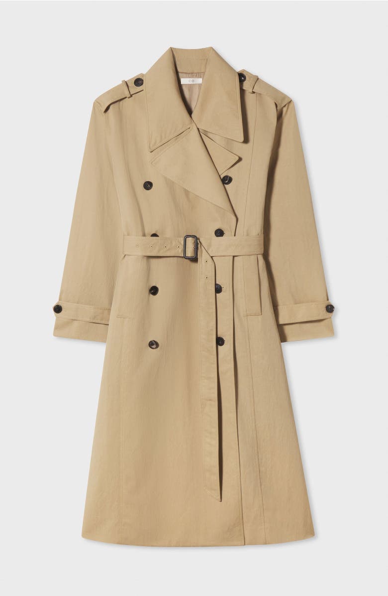 CO Oversized Trench in Cotton Twill, Alternate, color, 