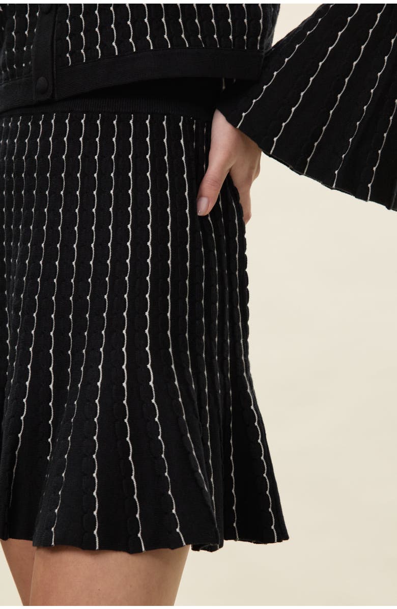 Rebecca Taylor Dorothy Sweater Skirt, Alternate, color, Black