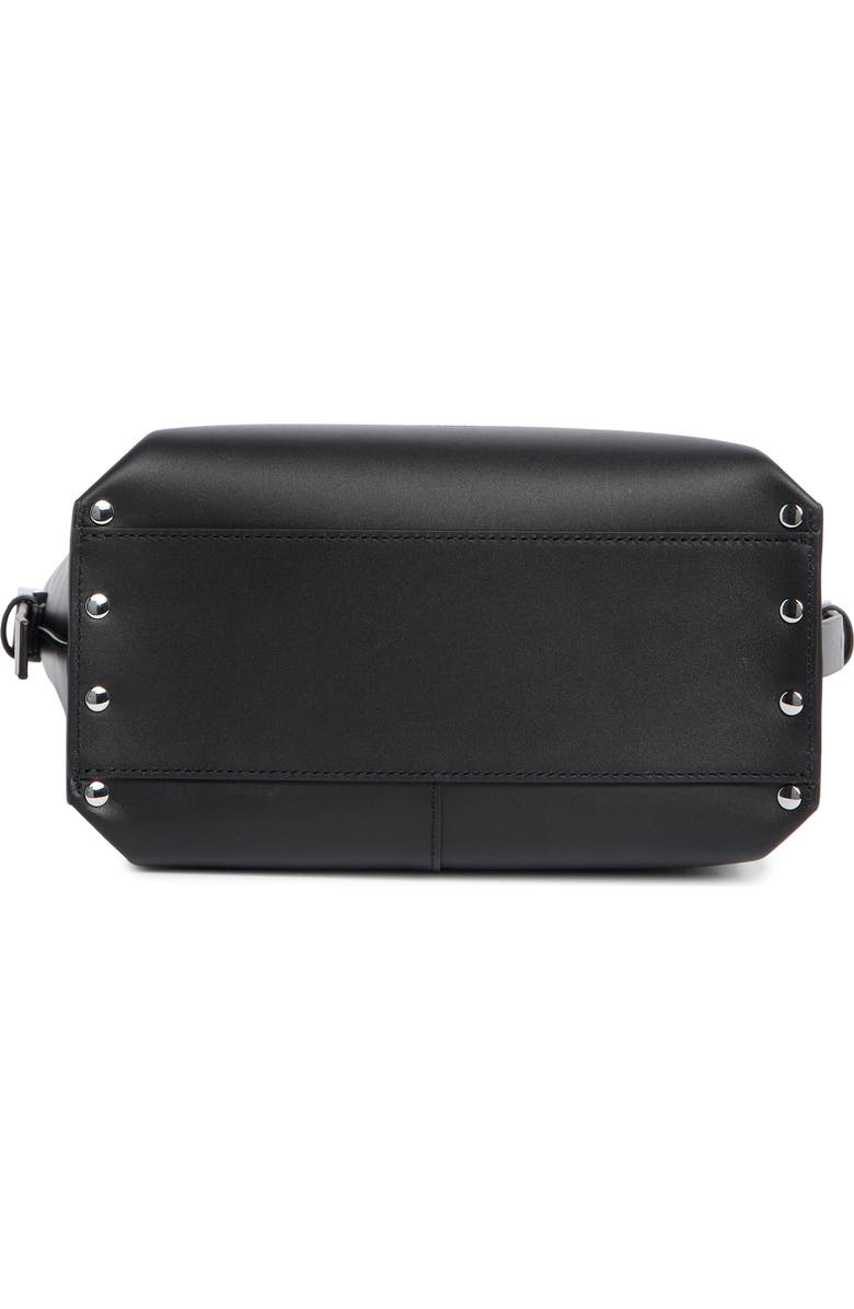 AllSaints Miro Leather Shoulder Bag, Alternate, color, Black
