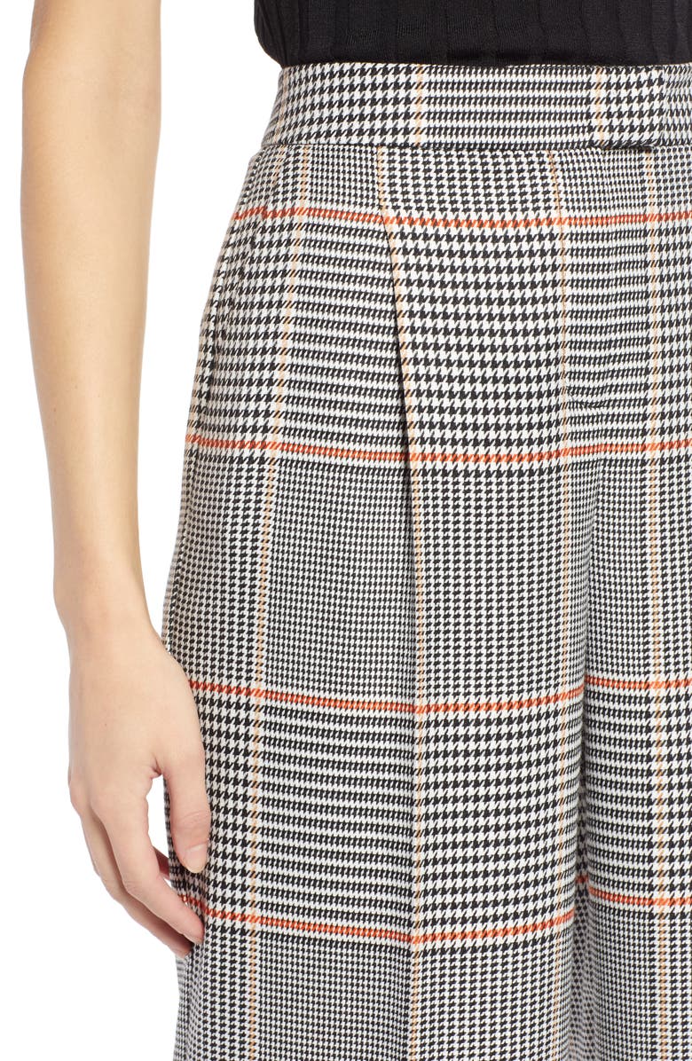 Halogen<sup>®</sup> x Atlantic-Pacific Plaid Wide Leg Crop Pants, Alternate, color,