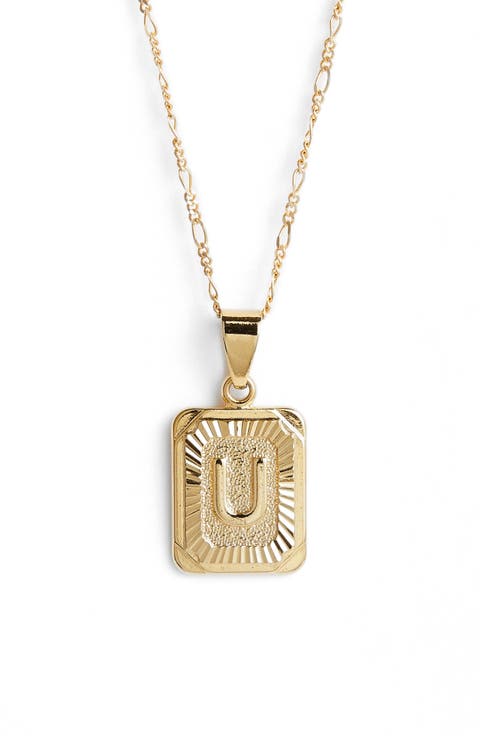 Initial Pendant Necklace