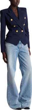 Balmain Fitted Wool 6-Button Jacket