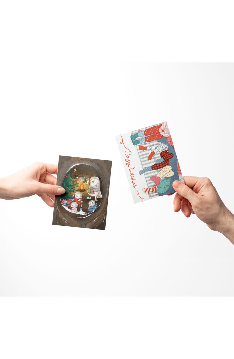 Ramus & Co Merry Owls, Eggnog, Cozy Wishes Winter/Holiday/Christmas Greeting Card Pack Sets, Alternate, color, Multi-Pack